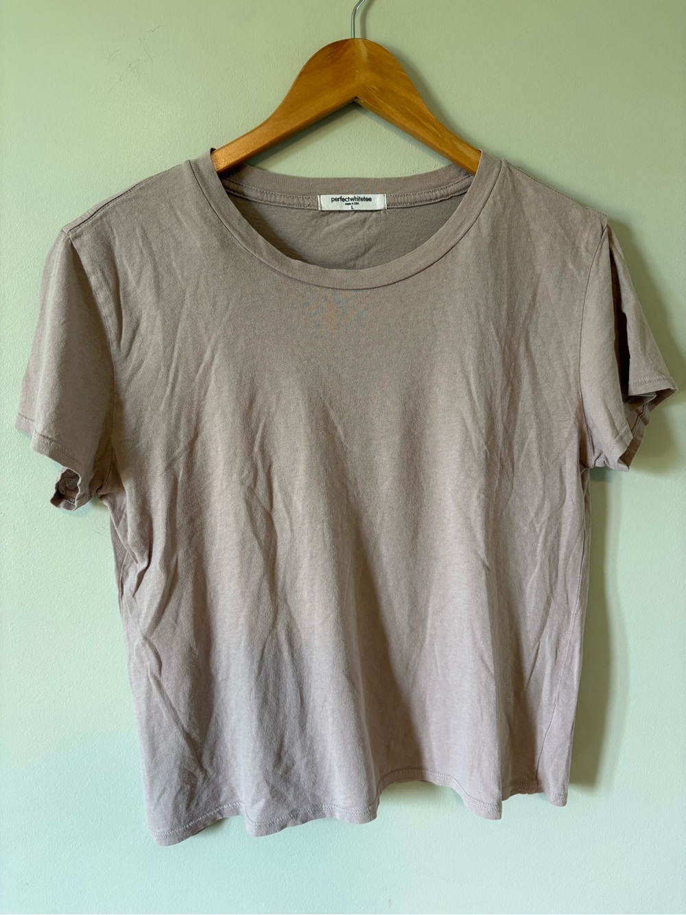 Perfectwhitetee cotton tshirt Tee Top T-Shirt L